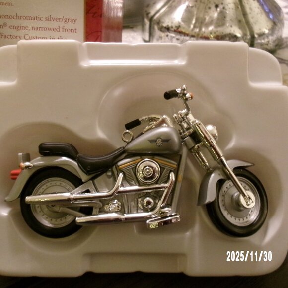 NEW 2000 Hallmark Keepsake Ornament Fat Boy Harley-Davidson Collector Series #2 - Picture 3 of 5